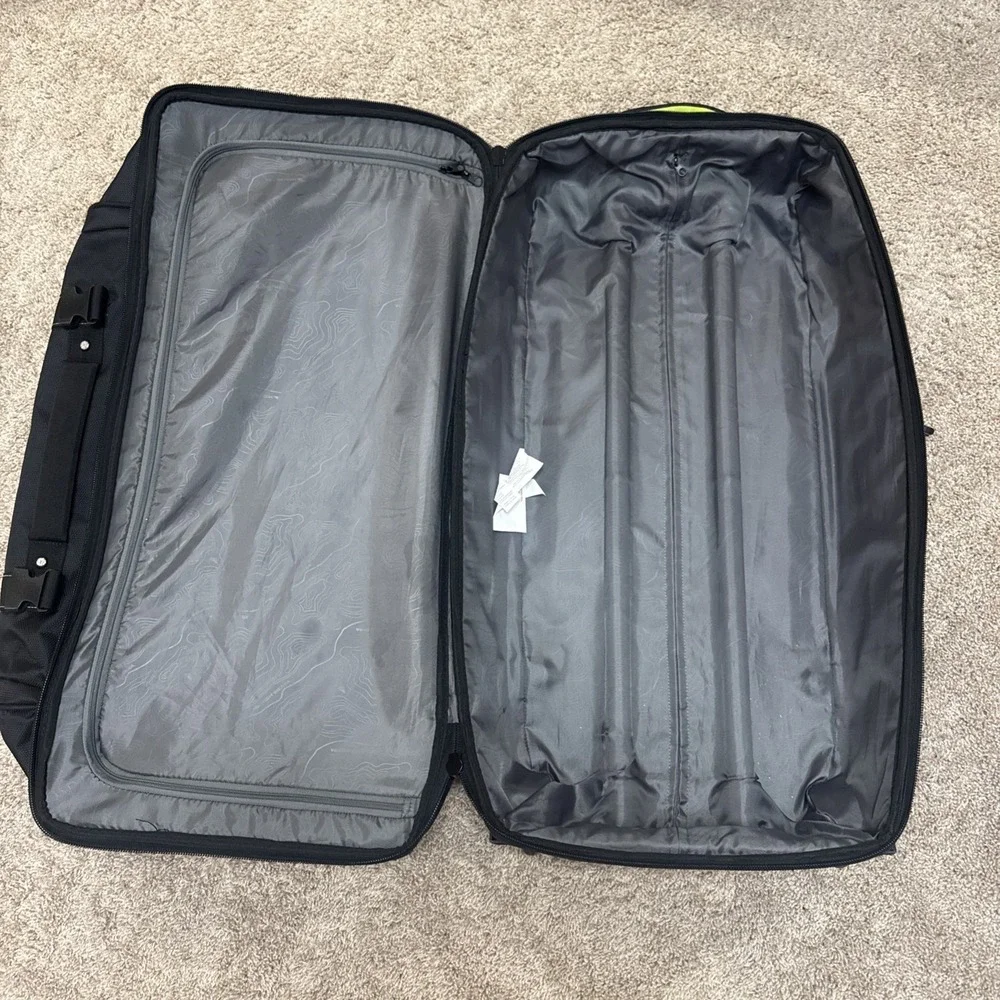 High Sierra Large Rolling Duffel Bag Black 30